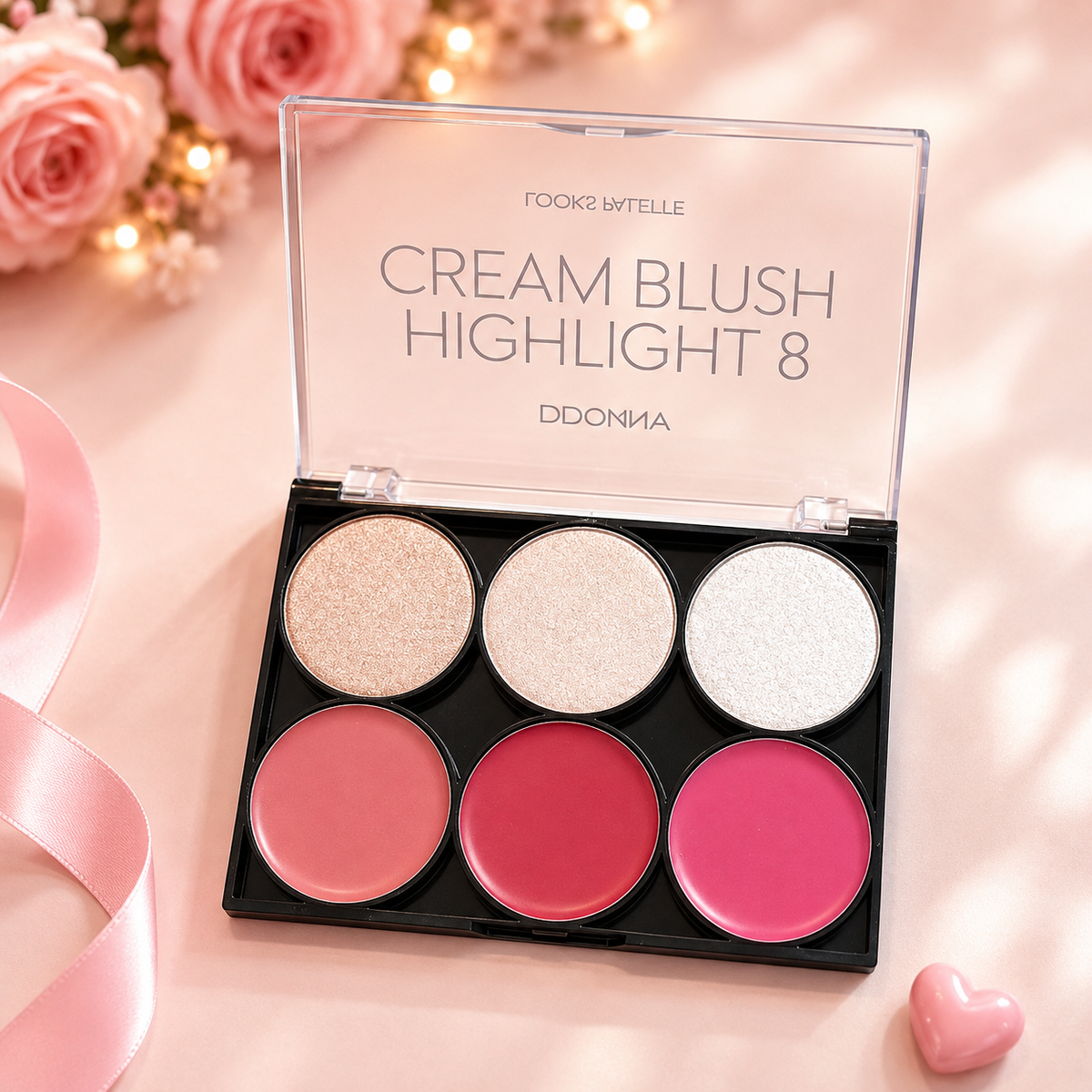 Palette Teint Highlight et Blush Crème - D'donna