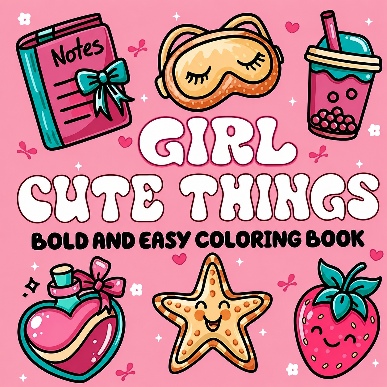 Cozy Coloriage – Girl Cute Things