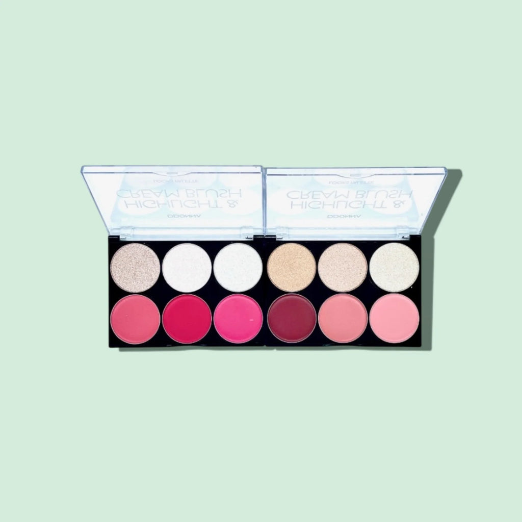 Palette Teint Highlight et Blush Crème - D'donna