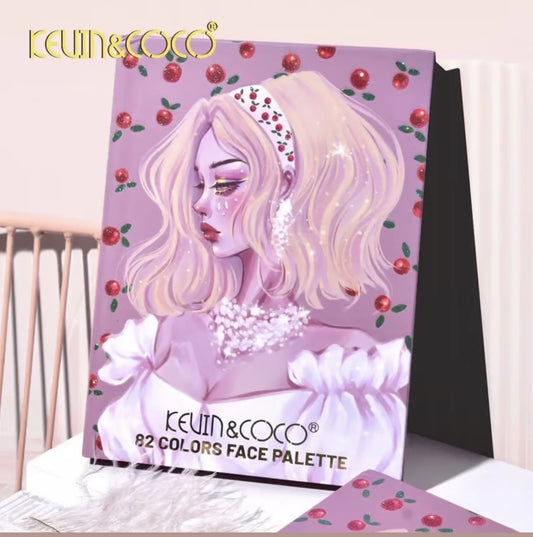 Book Makeup Palette 82 Couleurs Cherry Girl - Kevin & Coco