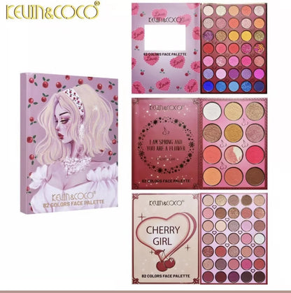 Book Makeup Palette 82 Couleurs Cherry Girl - Kevin & Coco