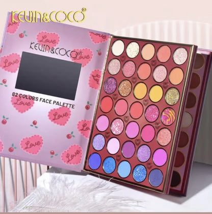Book Makeup Palette 82 Couleurs Cherry Girl - Kevin & Coco