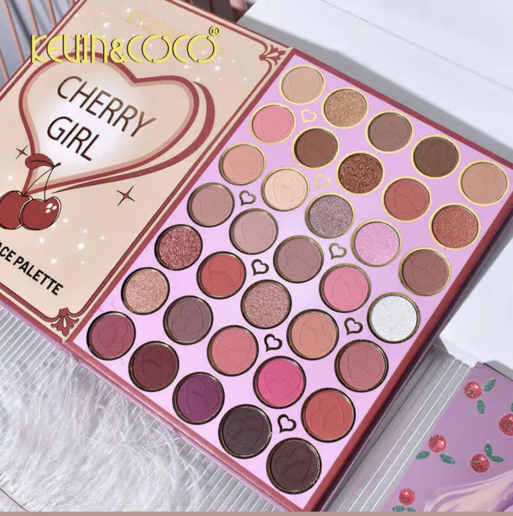 Book Makeup Palette 82 Couleurs Cherry Girl - Kevin & Coco