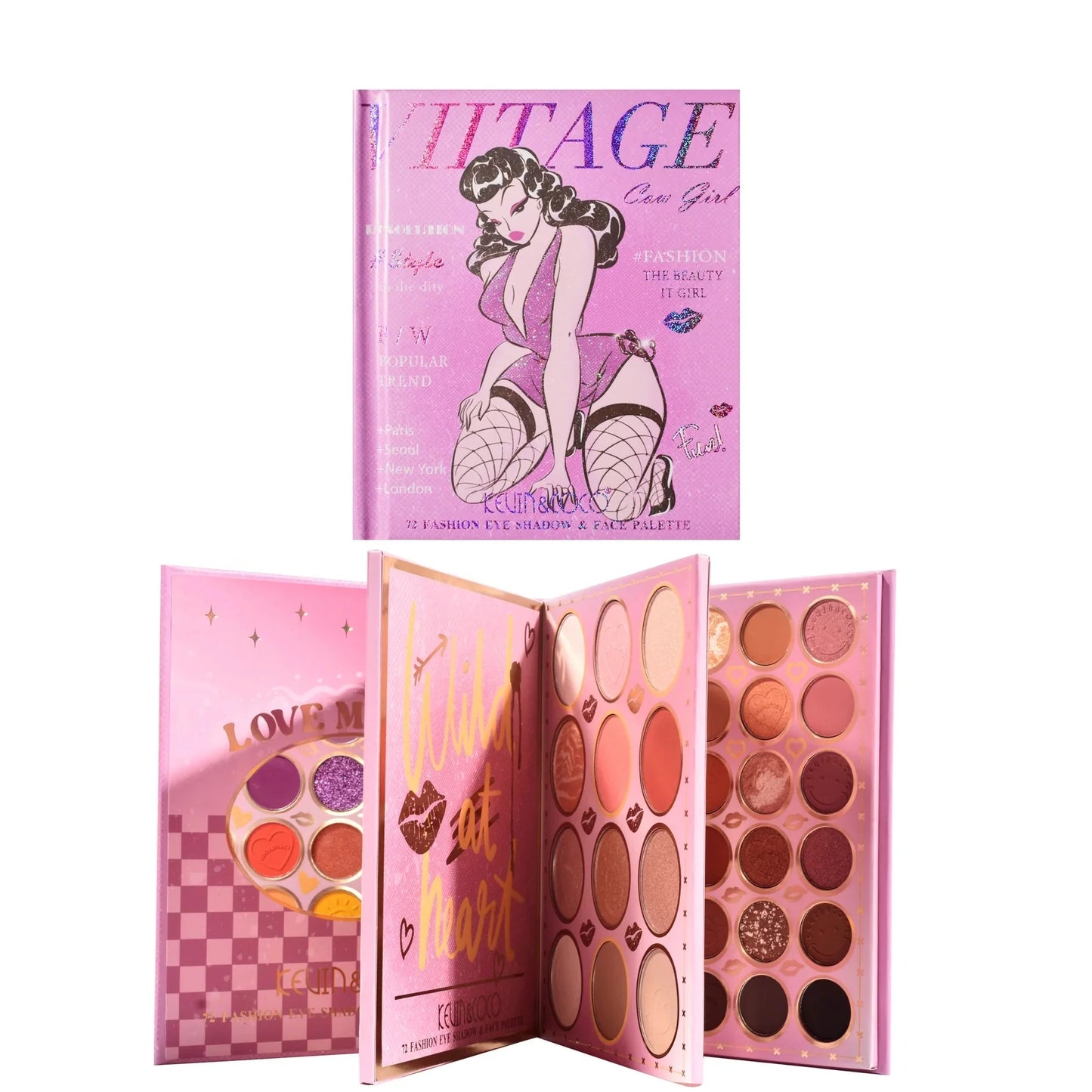 Book Makeup Palette 72 Couleurs Vintage - Kevin & Coco