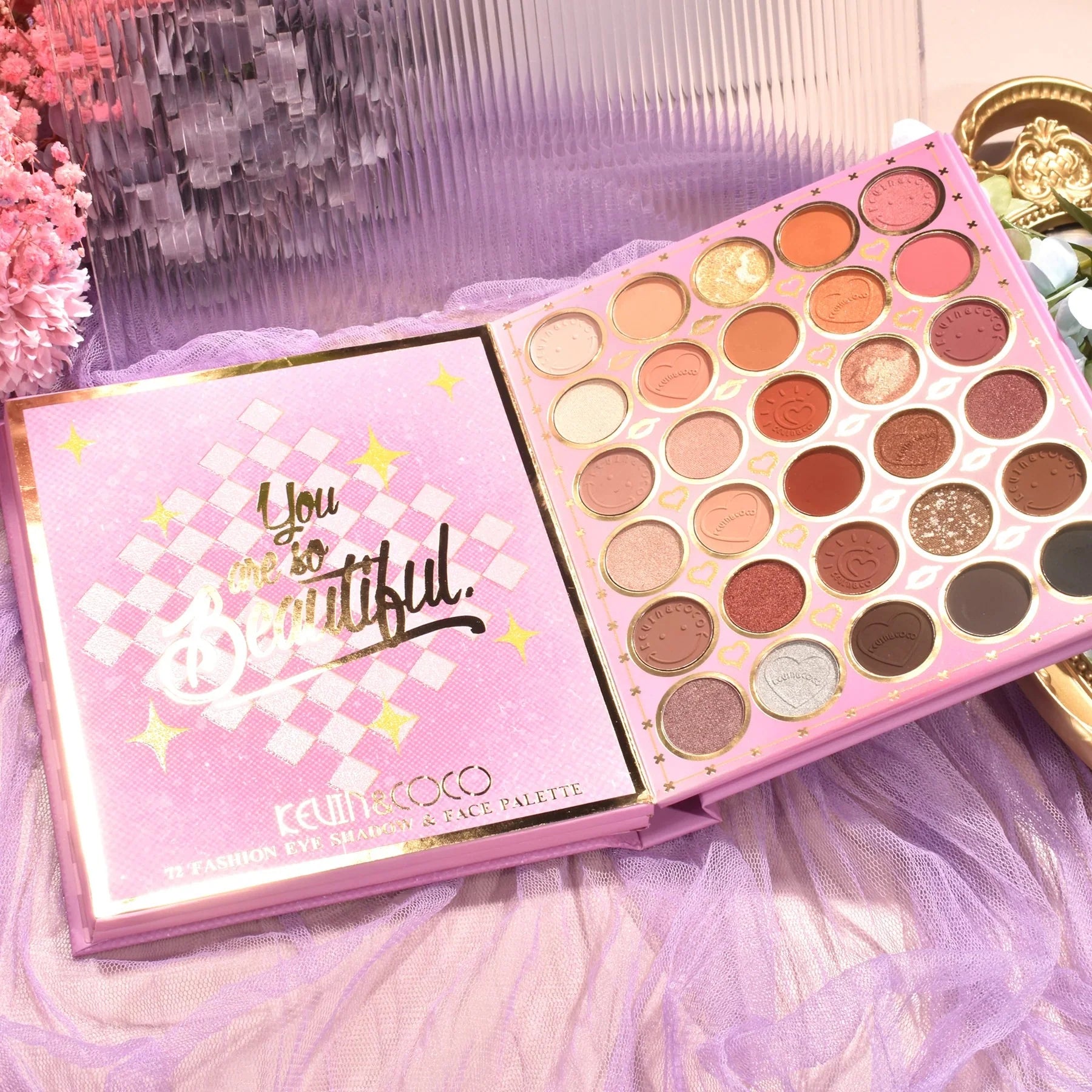 Book Makeup Palette 72 Couleurs Vintage - Kevin & Coco