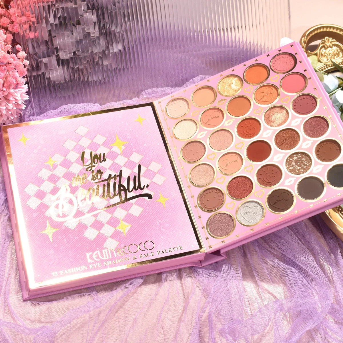 Book Makeup Palette 72 Couleurs Vintage - Kevin & Coco