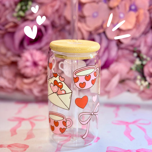 Glass Cup Coeur 500ml