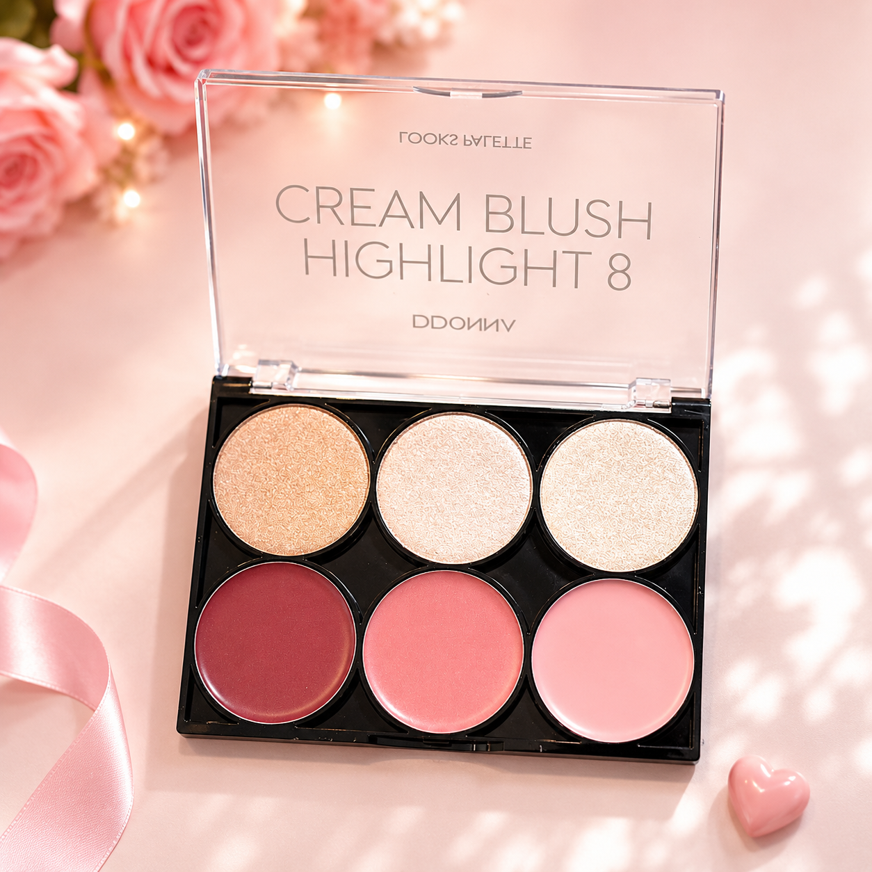 Palette Teint Highlight et Blush Crème - D'donna