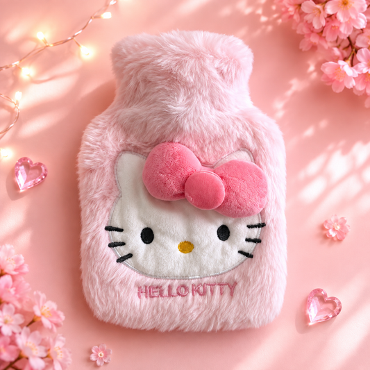 Petite Bouillotte Kitty – Toute douce & réconfortante