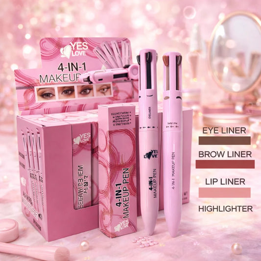 Stylo Maquillage 4en1 Eye Liner/Sourcils/ Lip Liner & Highlighter - Yes Love