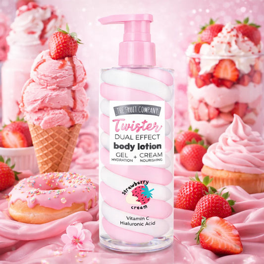 Body Lotion Corporel Twister Fraise Chantilly 200grs - The Fruit Company