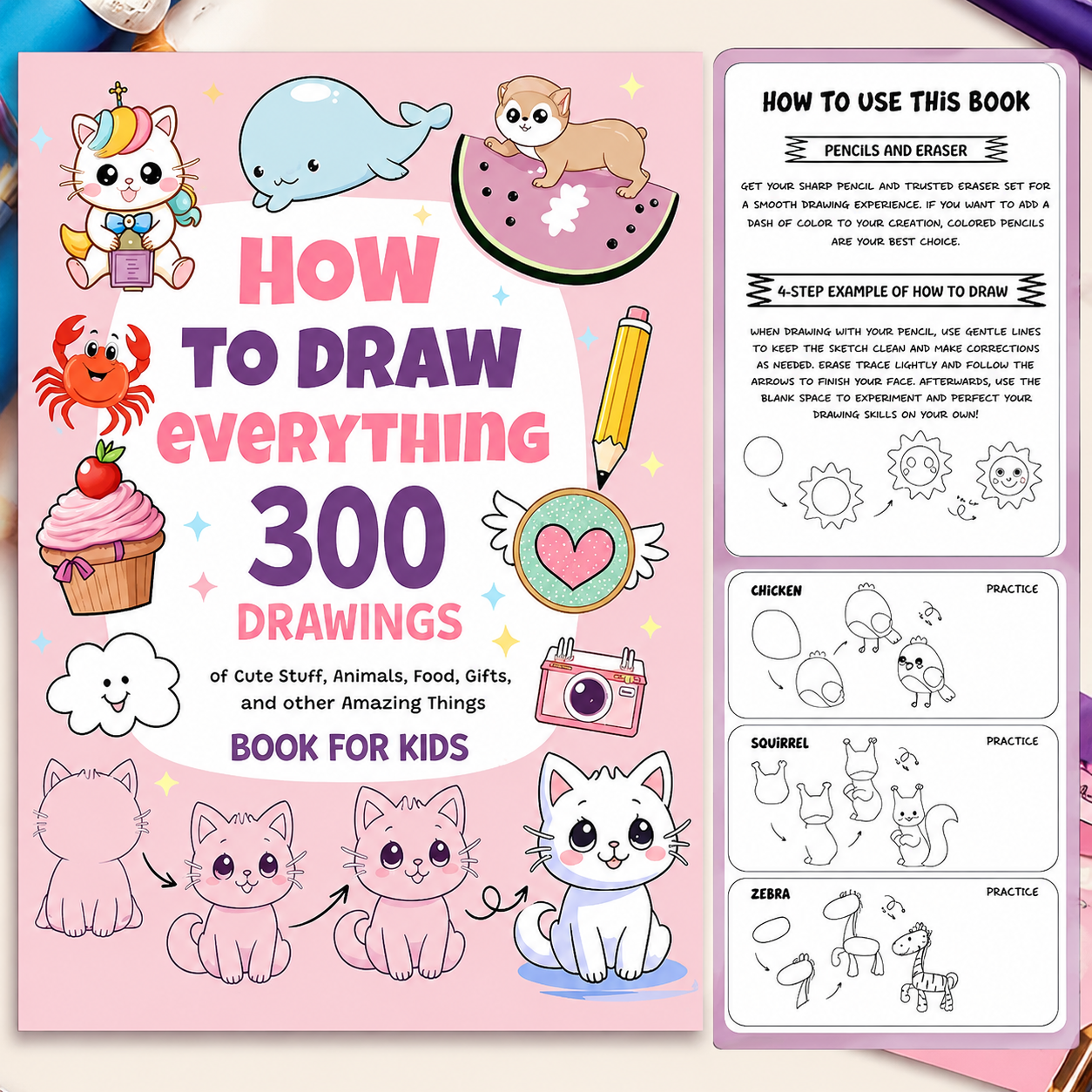 Livre « How to Draw Everything » – 300 dessins