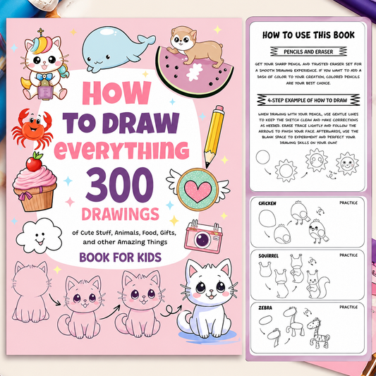 Livre « How to Draw Everything » – 300 dessins